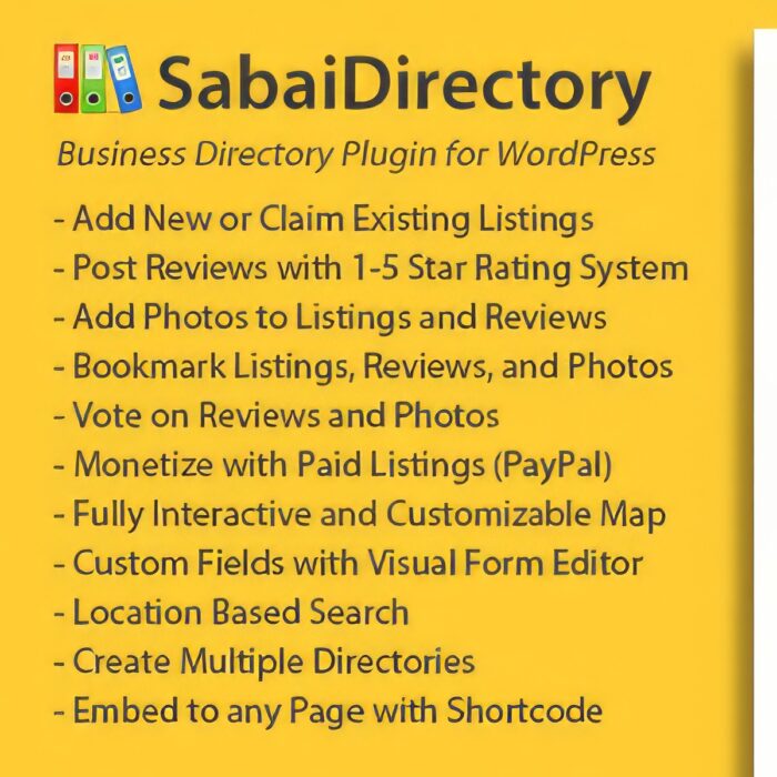 Sabai Directory - Русификация премиум плагина